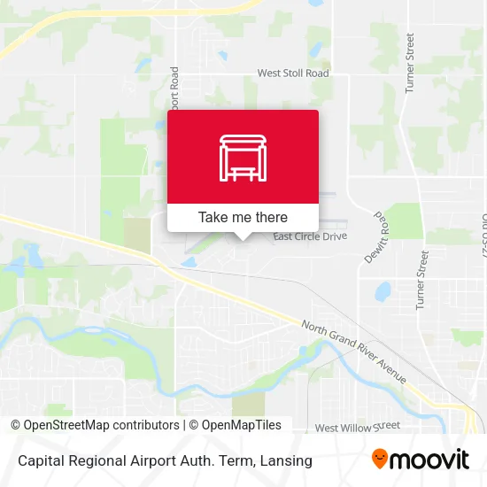 Mapa de Capital Regional Airport Auth. Term
