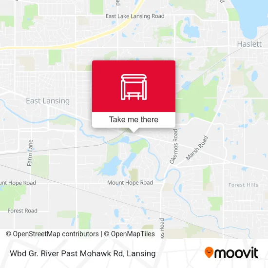 Mapa de Wbd Gr. River Past Mohawk Rd