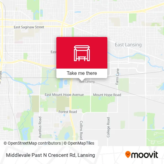 Mapa de Middlevale Past N Crescent Rd