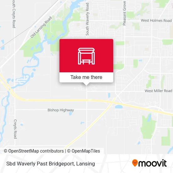 Mapa de Sbd Waverly Past Bridgeport