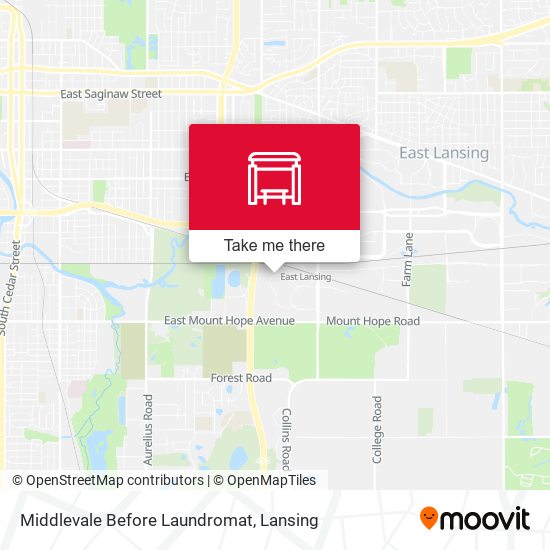 Middlevale Before Laundromat map