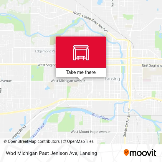 Mapa de Wbd Michigan Past Jenison Ave