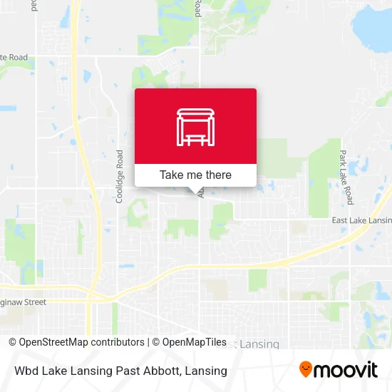 Mapa de Wbd Lake Lansing Past Abbott