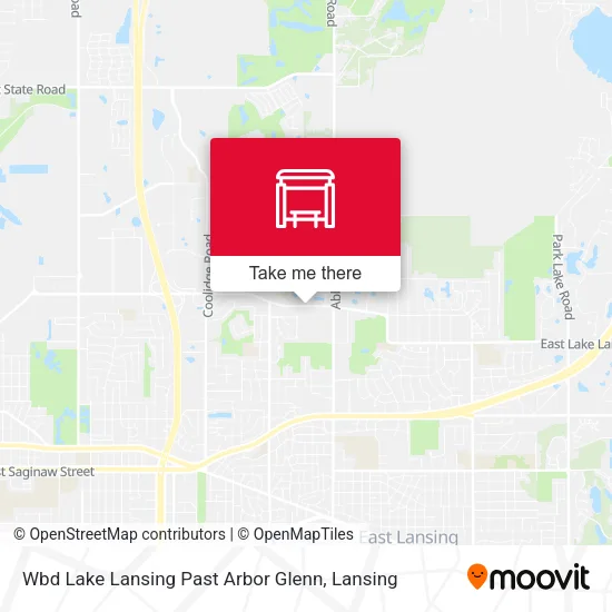 Mapa de Wbd Lake Lansing Past Arbor Glenn