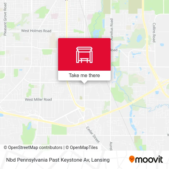 Mapa de Nbd Pennsylvania Past Keystone Av