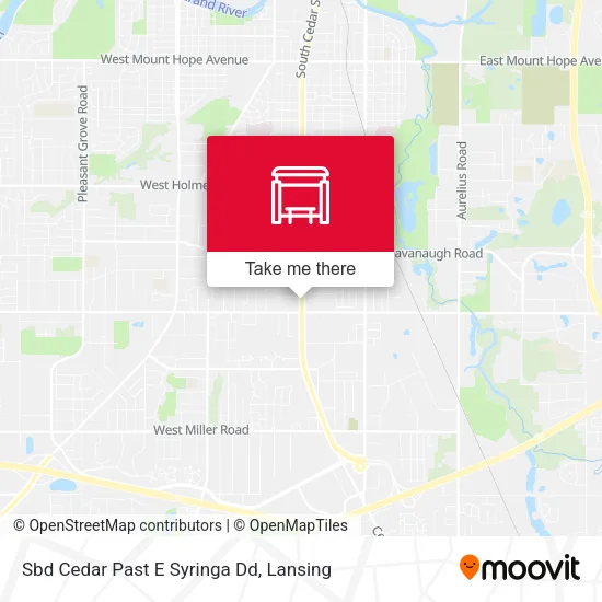 Sbd Cedar Past E Syringa Dd map