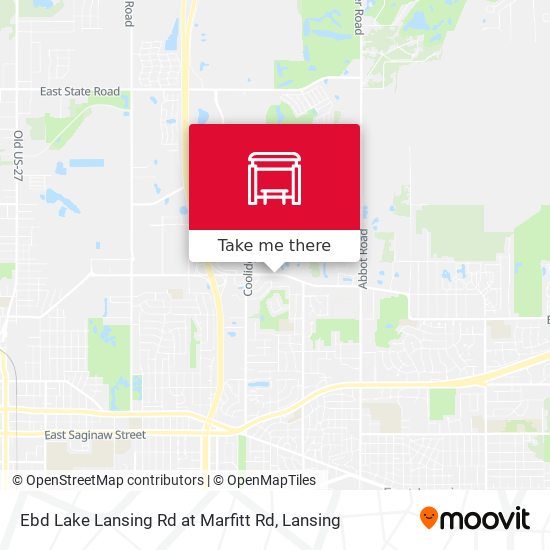 Mapa de Ebd Lake Lansing Rd at Marfitt Rd