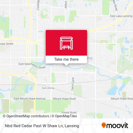 Mapa de Nbd Red Cedar Past W Shaw Ln