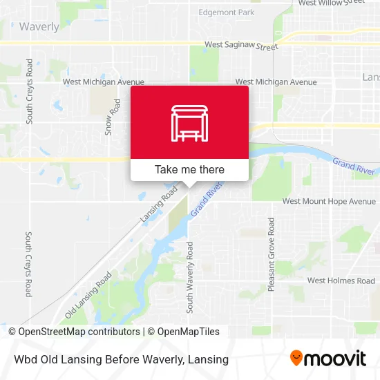 Wbd Old Lansing Before Waverly map