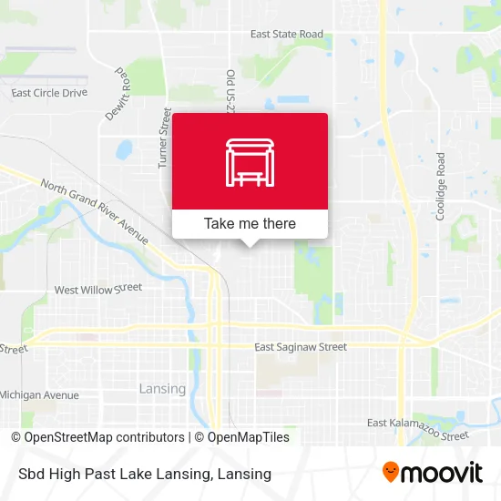Mapa de Sbd High Past Lake Lansing