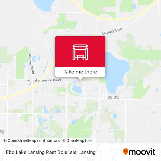 Ebd Lake Lansing Past Bois Isle map