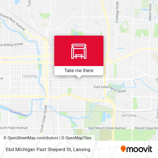 Mapa de Ebd Michigan Past Sheperd St