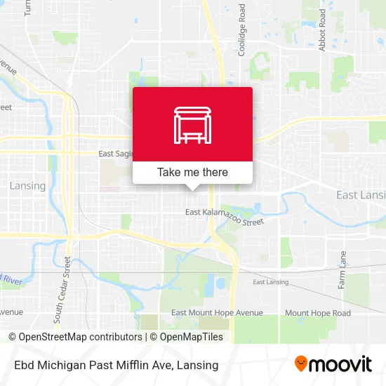 Mapa de Ebd Michigan Past Mifflin Ave