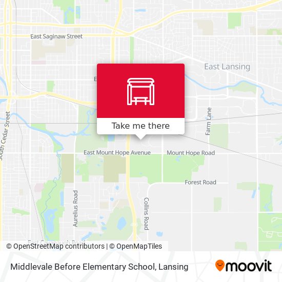 Middlevale Before Elementary School map