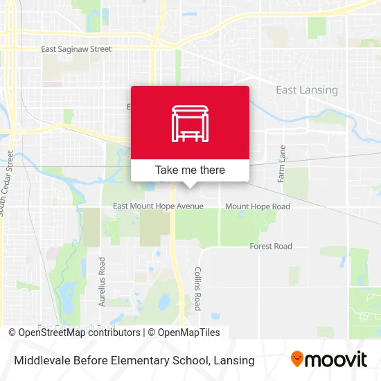 Middlevale Before Elementary School map