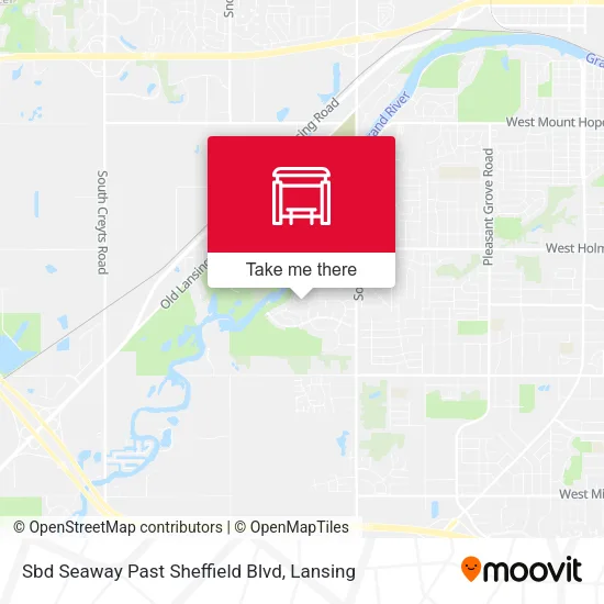 Mapa de Sbd Seaway Past Sheffield Blvd