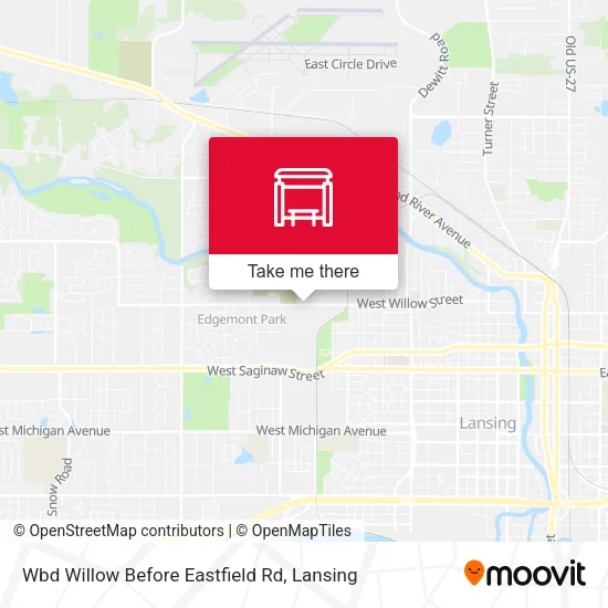 Mapa de Wbd Willow Before Eastfield Rd