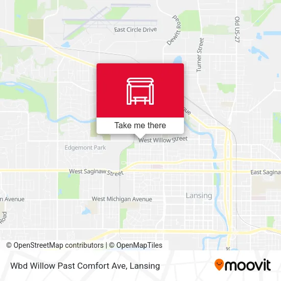 Mapa de Wbd Willow Past Comfort Ave