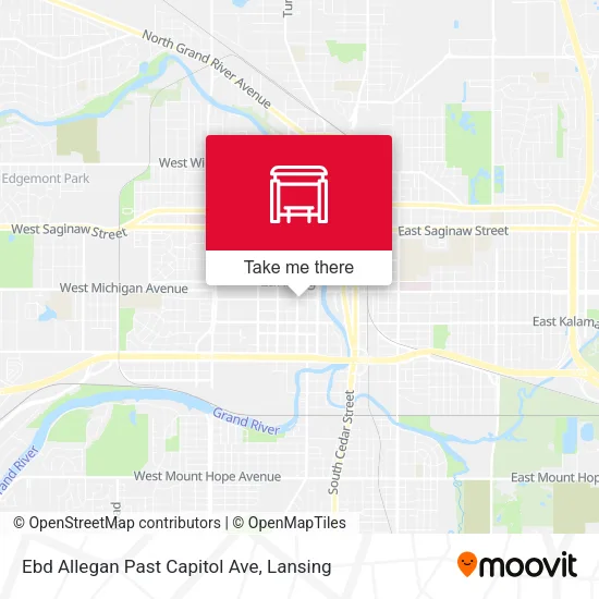 Mapa de Ebd Allegan Past Capitol Ave