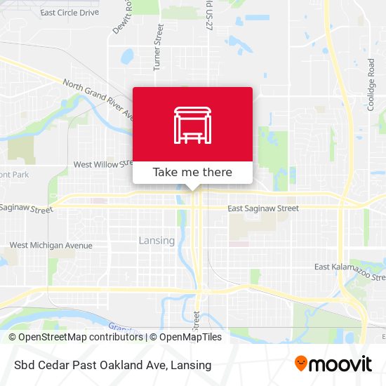 Mapa de Sbd Cedar Past Oakland Ave