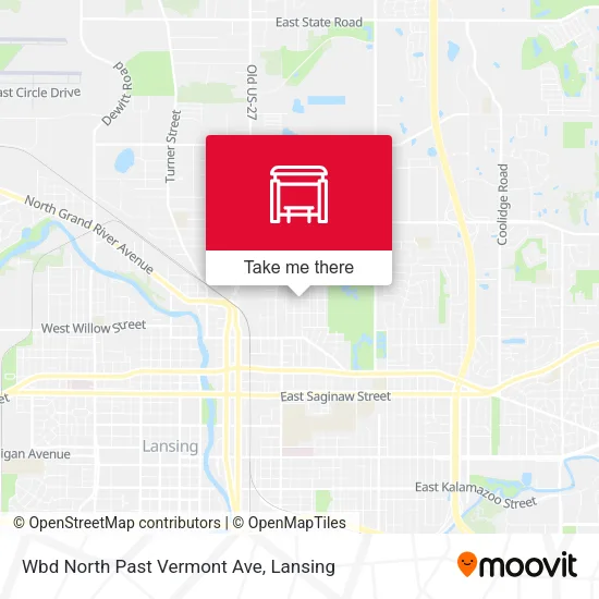 Mapa de Wbd North Past Vermont Ave