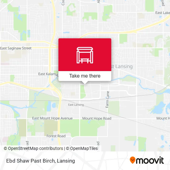 Mapa de Ebd Shaw Past Birch