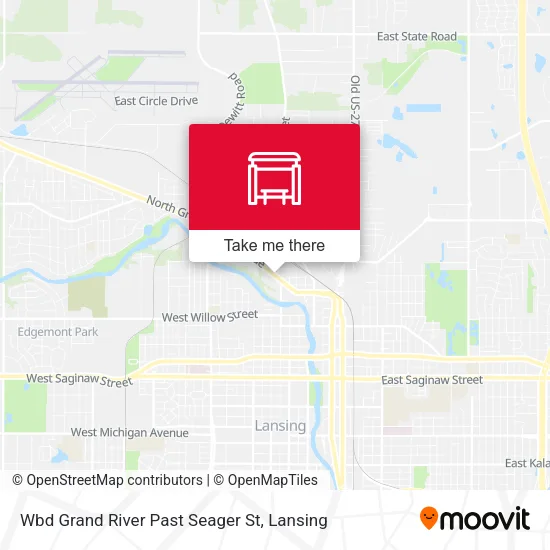 Mapa de Wbd Grand River Past Seager St