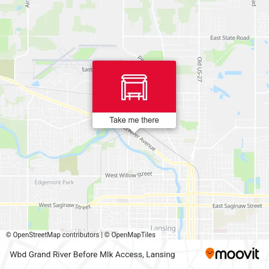 Mapa de Wbd Grand River Before Mlk Access
