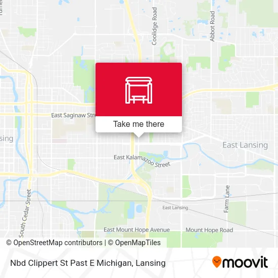 Mapa de Nbd Clippert St Past E Michigan