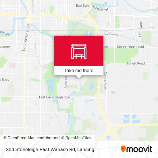 Mapa de Sbd Stoneleigh Past Wabash Rd