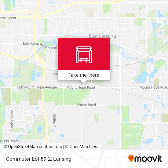 Commuter Lot 89-2 map