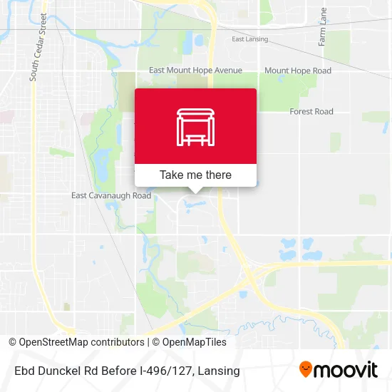 Mapa de Ebd Dunckel Rd Before I-496 / 127