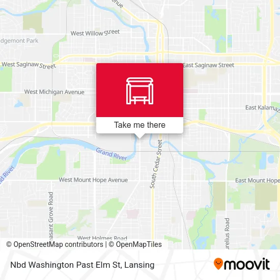Mapa de Nbd Washington Past Elm St