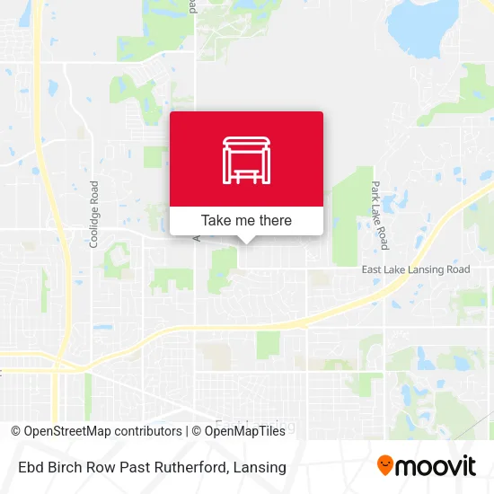 Mapa de Ebd Birch Row Past Rutherford