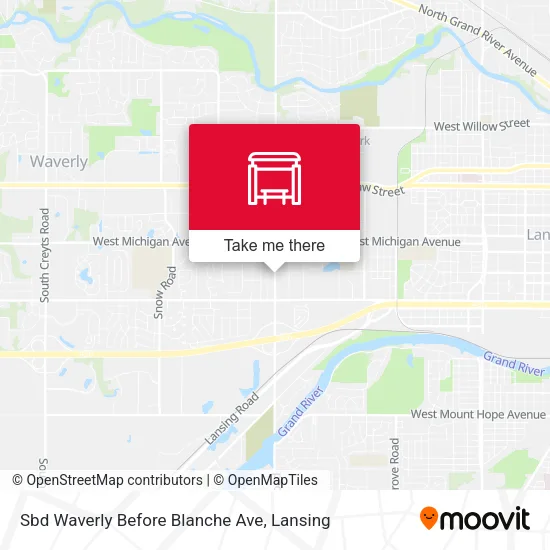 Mapa de Sbd Waverly Before Blanche Ave