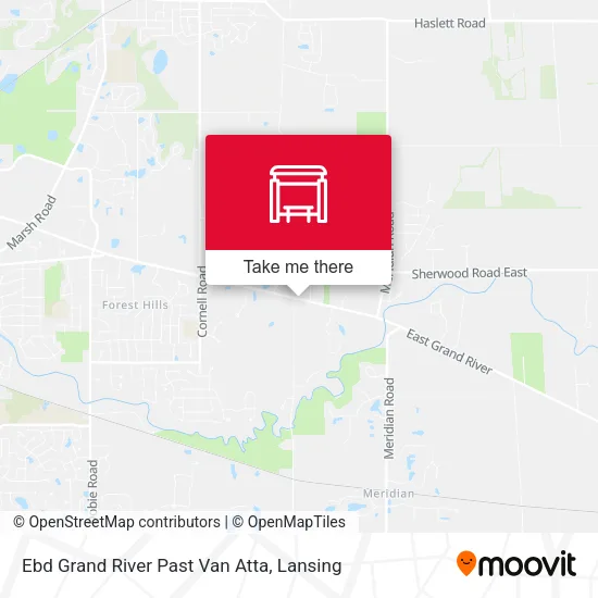 Mapa de Ebd Grand River Past Van Atta