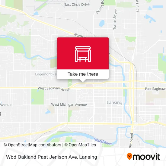 Mapa de Wbd Oakland Past Jenison Ave