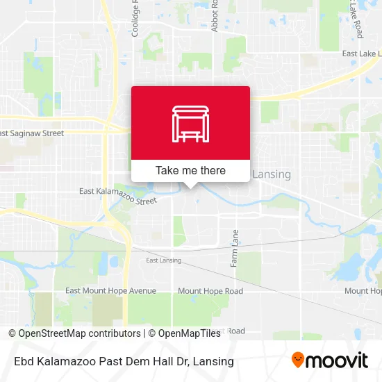 Mapa de Ebd Kalamazoo Past Dem Hall Dr