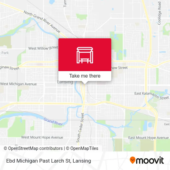 Mapa de Ebd Michigan Past Larch St