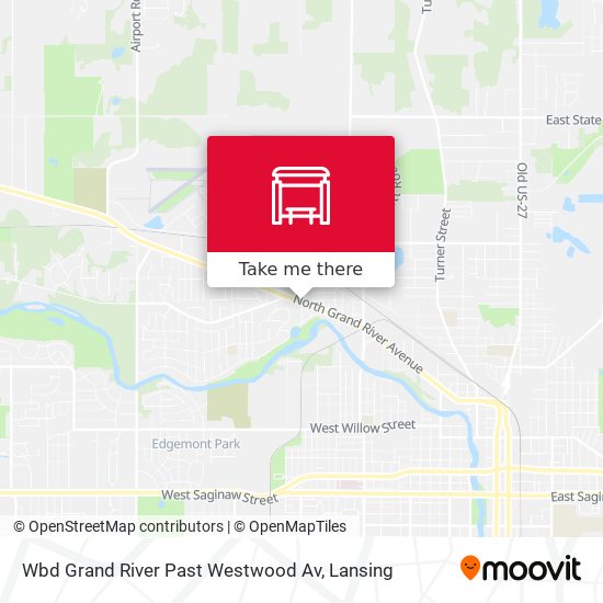 Mapa de Wbd Grand River Past Westwood Av