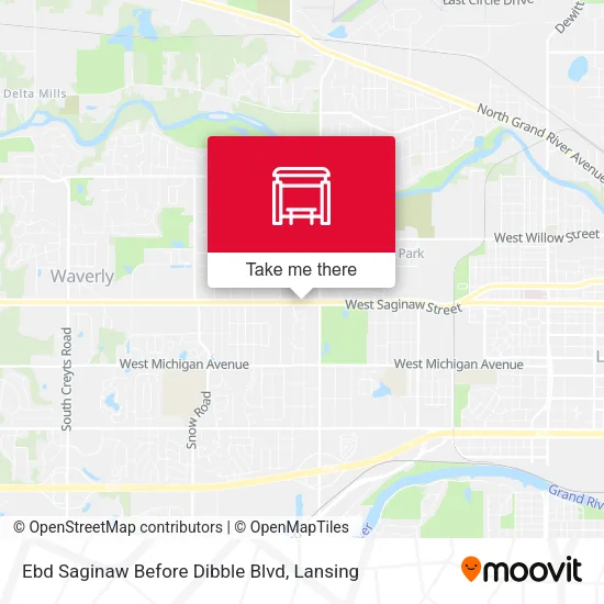 Mapa de Ebd Saginaw Before Dibble Blvd
