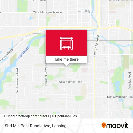 Mapa de Sbd Mlk Past Rundle Ave