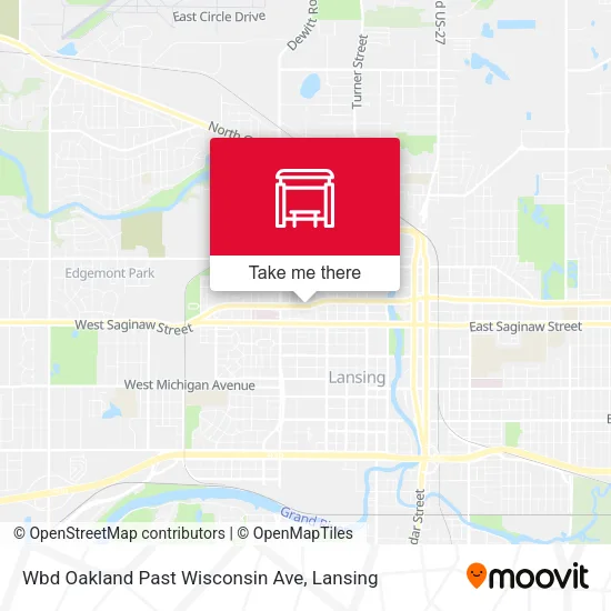 Mapa de Wbd Oakland Past Wisconsin Ave
