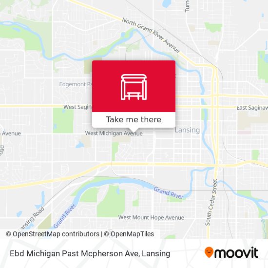 Mapa de Ebd Michigan Past Mcpherson Ave