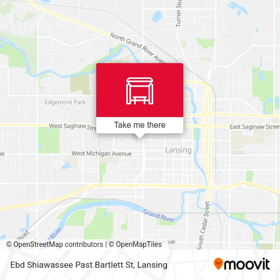 Mapa de Ebd Shiawassee Past Bartlett St