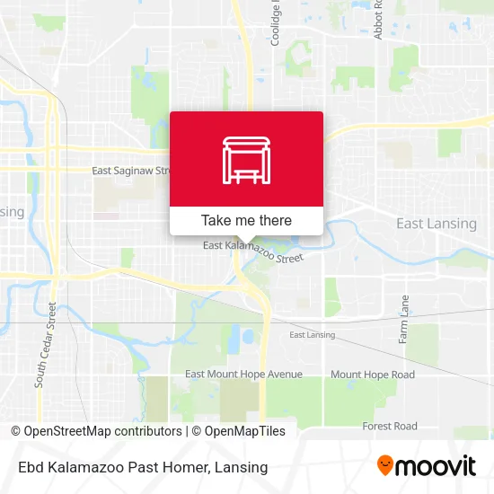 Mapa de Ebd Kalamazoo Past Homer