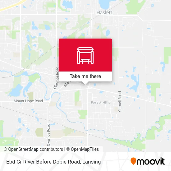 Mapa de Ebd Gr River  Before Dobie Road