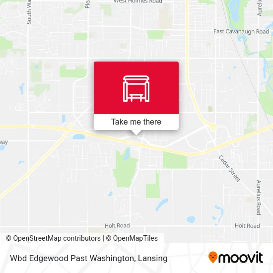 Mapa de Wbd Edgewood Past Washington