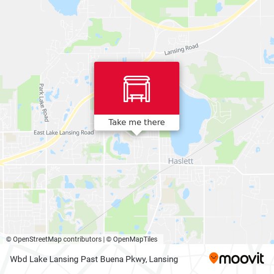 Wbd Lake Lansing Past Buena Pkwy map