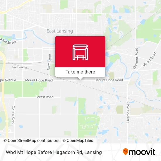 Mapa de Wbd Mt Hope Before Hagadorn Rd